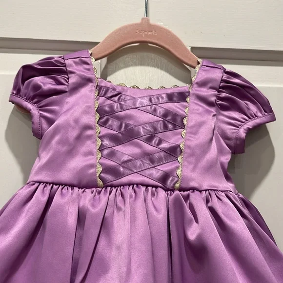 NWT Janie and Jack x Disney RAPUNZEL Purple Princess Dress Size 6-12 Months - Picture 2 of 16